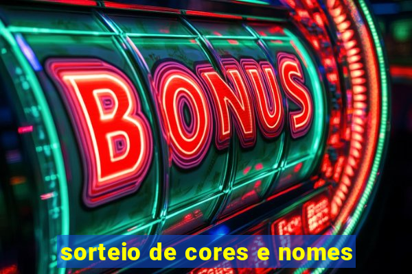 sorteio de cores e nomes